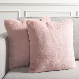 Big pink fluffy pillows hot sale